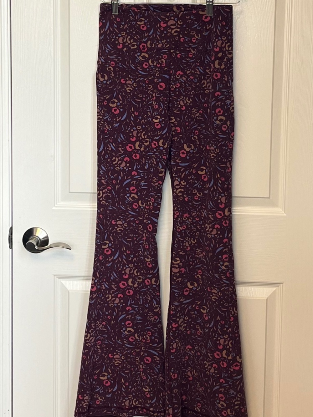 Prana Hemp Blend Printed Flare Yoga Pants Women’s S - Picture 2 of 6